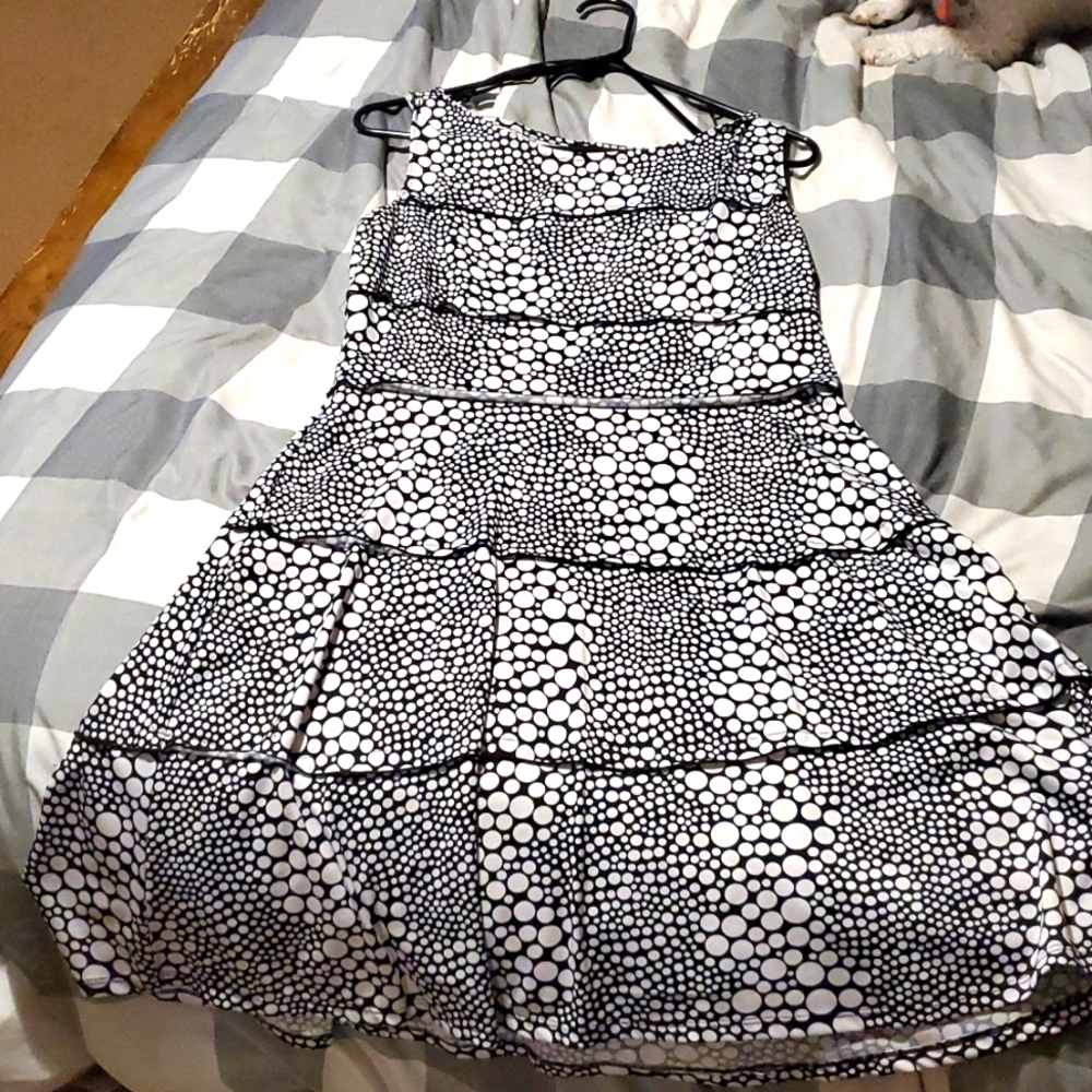 Black and White Swing Dress